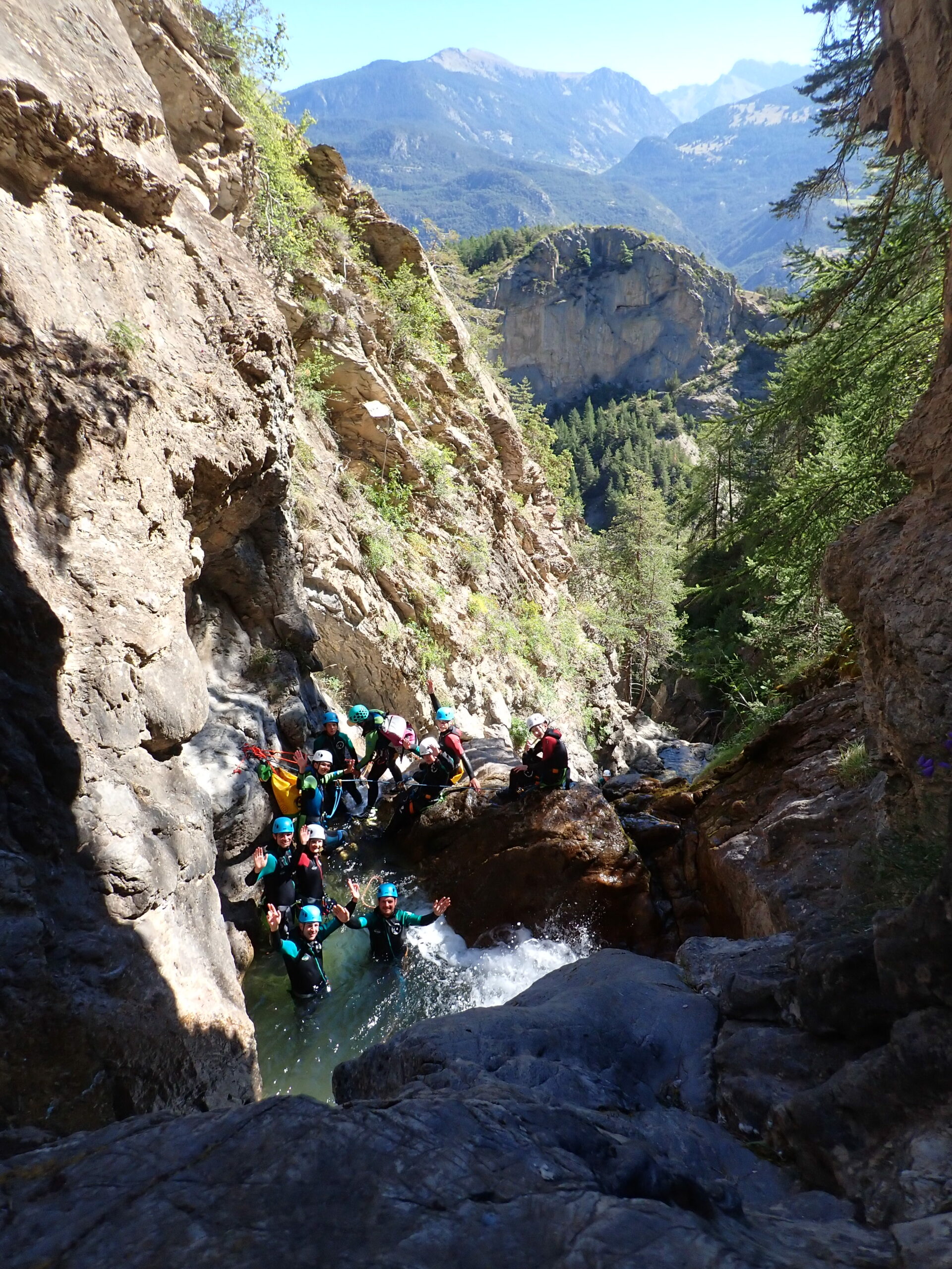 photo groupe canyoning Tramouillon Bas