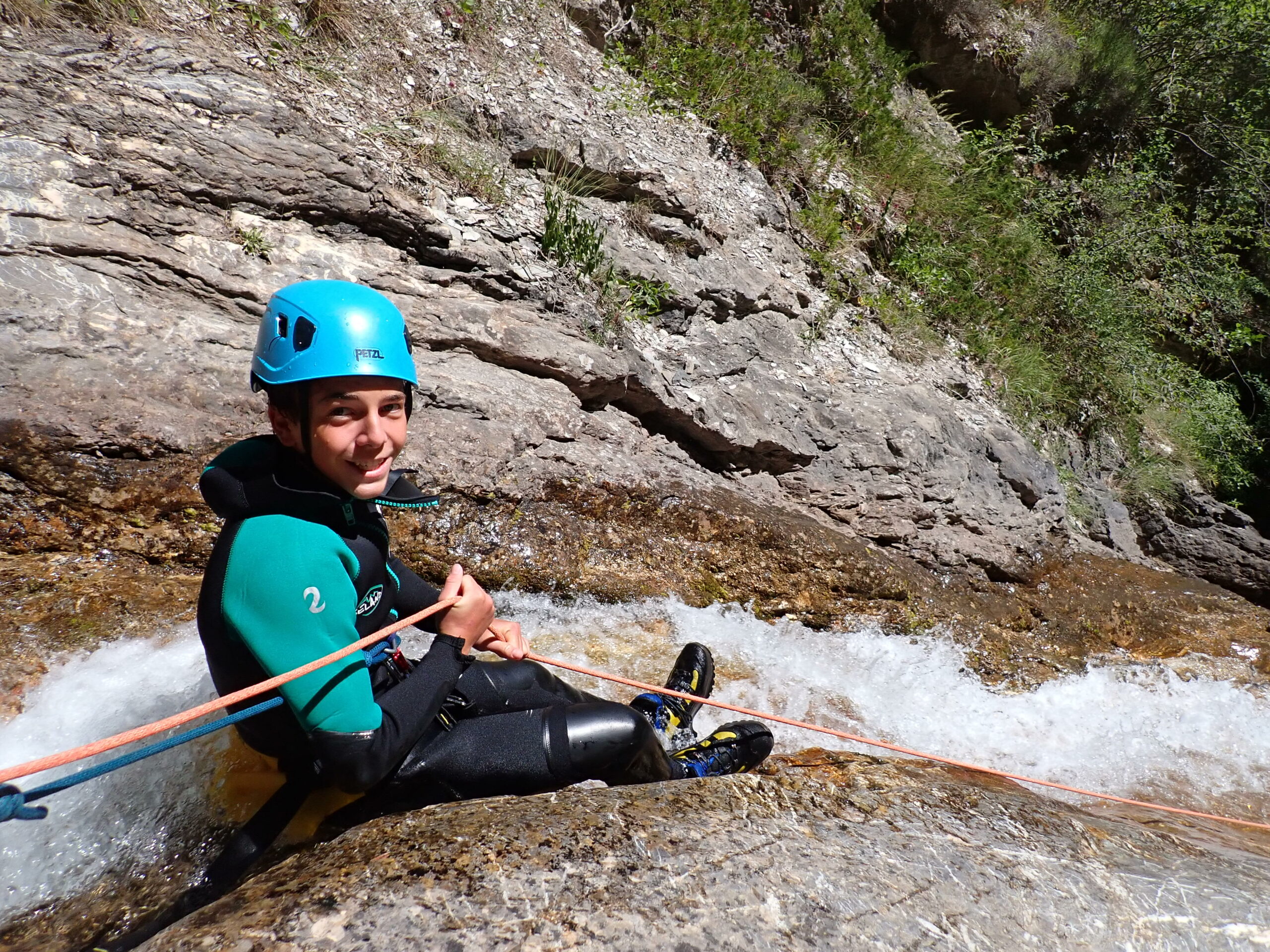 Descente en rappel Canyoning Tramouillon Bas
